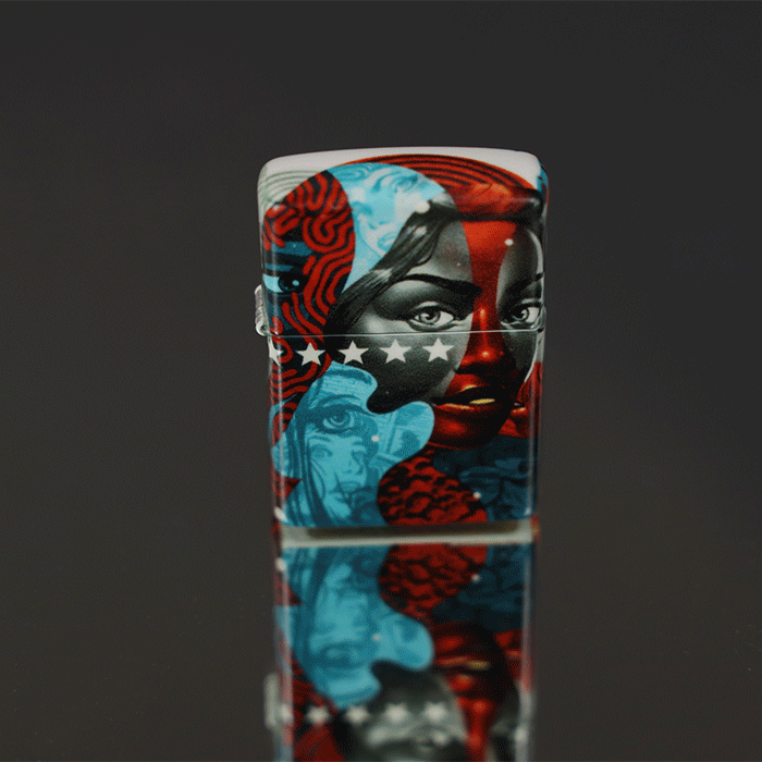 GIF of Tristan Eaton 540 Color Windproof Lighter